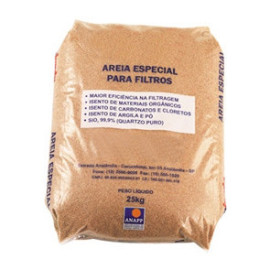 Areia especial para filtros 25 Kg granulometria 0,4 a 0,8mm, Astralpool 00596P