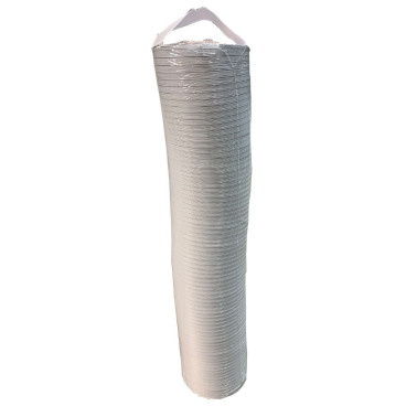 Tubo alumínio extensível branco 1 m D 80 mm 60 µ, T -30° a 250°C