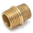 Casquilho macho de bronze para soldar 10 mm x 1/2''