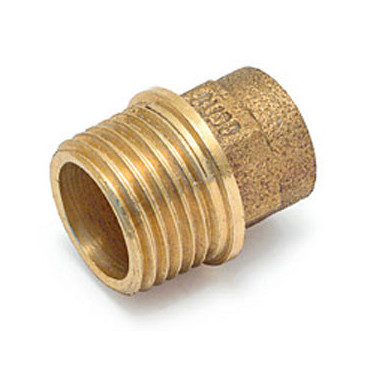 Casquilho macho de bronze para soldar 10 mm x 1/2''