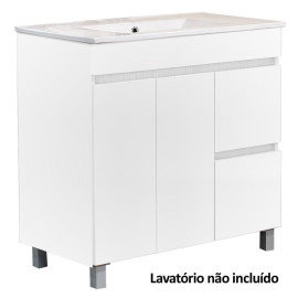 Móvel com 100 cm Viana branco