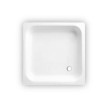 Base de duche STANDARD 70x70 mm quadrada de encastre em aço esmaltado branco, Sanitana S30003404300000