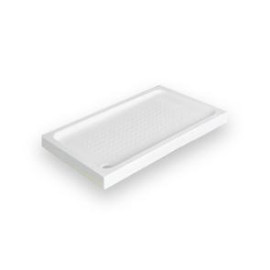 Base de duche JÚLIA 900x750x75 mm rectangular de pousar em acrílico branco, Sanitana S20031572500000