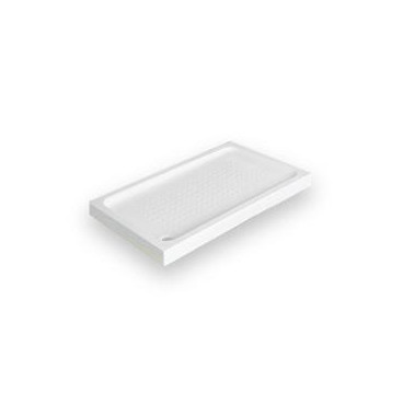 Base de duche JÚLIA 900x750x75 mm rectangular de pousar em acrílico branco, Sanitana S20031572500000