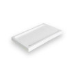 Base de duche JÚLIA 1000x800x75 mm rectangular de pousar em acrílico branco, Sanitana S20030972500000