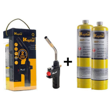 Kit Maçarico K747 + 2 Map-Pro, Kapital KT747P