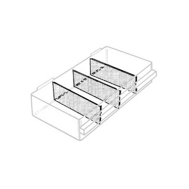 16 Divisórias com 57 x 135 mm para série 150, 102049 Raaco