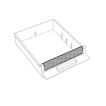 Proteção de etiquetas para gavetas 4-800 (6) 107600 Raaco