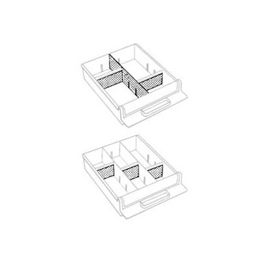 Divisória para gaveta 4-800 com 80 x 318 mm (12) 107617 Raaco