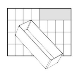 Inserts 45 x 160 x 55 mm A8-2 para Carry Lite 55, 114592 Raaco