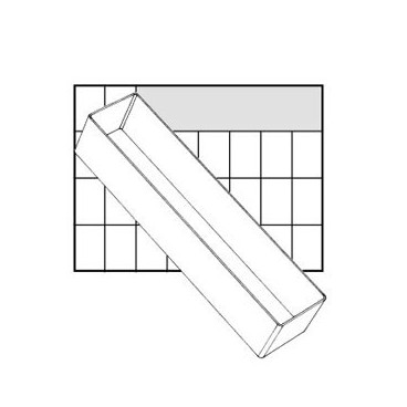 Inserts 45 x 240 x 55 mm A8-3 para Carry Lite 55, 114608 Raaco