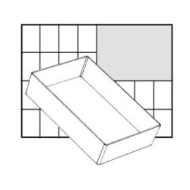 Inserts 45 x 160 x 110 mm A6-1 para Carry Lite 55, Raaco 105576