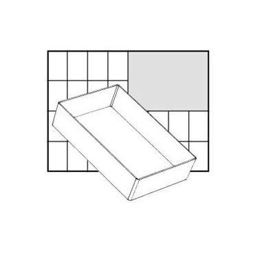 Inserts 45 x 160 x 110 mm A6-1 para Carry Lite 55, 105576 Raaco