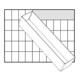 Inserts alto 67 x 240 x 55 mm BA8-3 para Carry Lite 80, 119290 Raaco