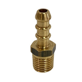 Bocal macho de 1/4'' x 10 mm latão