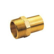 Adaptador macho rosca macho 15 mm x 1/2'' de prensar para tubo de cobre