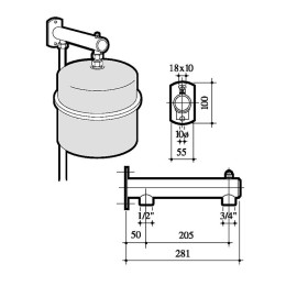 FLEXCONSOLE (vaso expansão até 25L), Baxi 195200007