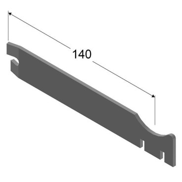 Suporte de encastrar 80 A para radiador DUBAL, CONDAL, Baxi 7674691