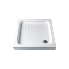 Base de duche JÚLIA 800x800x75 mm quadrada de pousar em acrílico branco, Sanitana S20031472500000