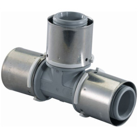 Tê simples 63 mm PPSU multicamada Unipipe, Uponor 1032887