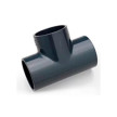 Tê simples PVC pressão colar 250 mm, EN1452-3, PN10