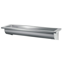 Lavatório CANAL 1400 mm inox satinado sem furos, Delabie 120260