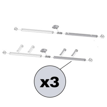 AV4-2-Estrutura de alumínio de suporte 4 coletores verticais FKC-2S/FKT-2S para telhado inclinado, Vulcano 7736501218