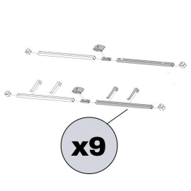 AV10-2-Estrutura de alumínio de suporte 10 coletores verticais FKC-2S/FKT-2S para telhado inclinado, Vulcano 7736501224