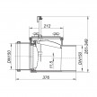 Válvula retenção esgoto com segurança 160 mm 661197 Dallmer