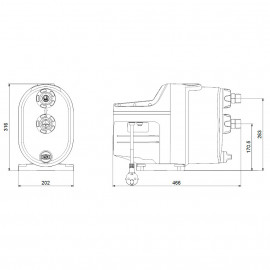 Bomba auto-ferrante Scala1 3-45 (230V), Grundfos 99530405