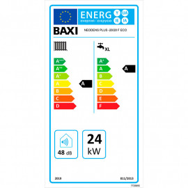 Caldeira mural de condensação a gás NEODENS Plus ECO 28/28F GN, Baxi 7221172 (7218597+140040191)