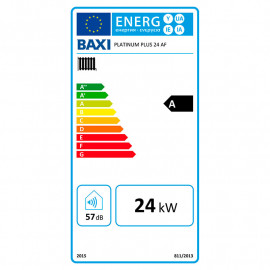 Caldeira mural de condensação a gás PLATINUM PLUS 24 AF GN 20.640, Baxi 14H276102 (7218602+140040191)