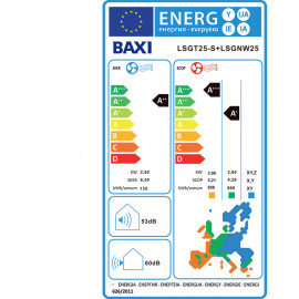 Unidade exterior Anori 2 Monosplit LSGT25-S, R32, ar condicionado, Baxi 7801388