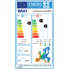 Unidade exterior Anori 2 Monosplit LSGT35-S, R32, ar condicionado, Baxi 7801389