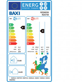 Unidade exterior Nanuk RZ2GT50, R32, ar condicionado, Baxi 7836600