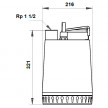 Bomba de drenagem AP 12.40.04.A1 (230V) 96011018 Grundfos