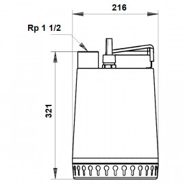 Bomba drenagem AP 12.40.04.A1 (230V), Grundfos 96011018