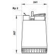 Bomba de drenagem AP 12.50.11.A1 (230V) 96010981 Grundfos