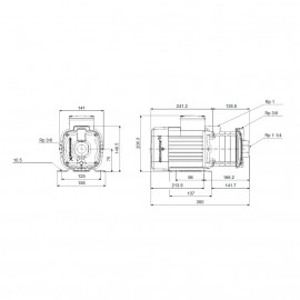 Bomba centrífuga horizontal CM 5-5A (1x230V), Grundfos 92880796