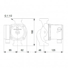 Circulador UPS 25-80N (180 mm), Grundfos 95906439