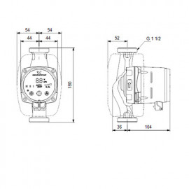 Circulador Alpha2 25-40 180 mm , Grundfos 99411165