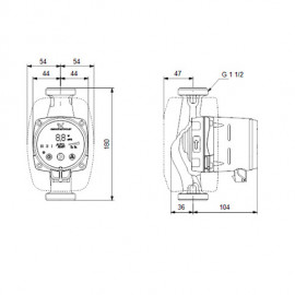 Circulador Alpha2 25-60 180 mm , Grundfos 99411175