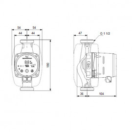 Circulador Alpha2 25-80 180 mm , Grundfos 99411178