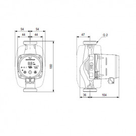 Circulador Alpha2 32-80 180 mm , Grundfos 99411263