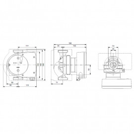 Circulador Magna1 25-80 180 PN10, monofásico, Grundfos 99221213