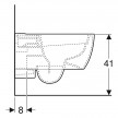 Sanita suspensa de fundo profundo iCon, forma fechada, Rimfree T»53cm, branco, Geberit 204060000