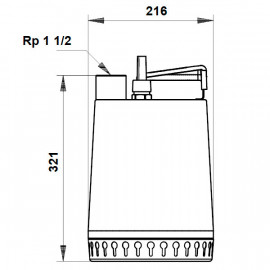 Bomba drenagem AP 12.40.04.3 (400 V), Grundfos 96011024