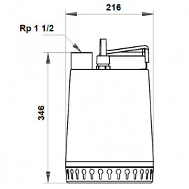 Bomba drenagem AP 12.40.08.3 (400 V), Grundfos 96001791