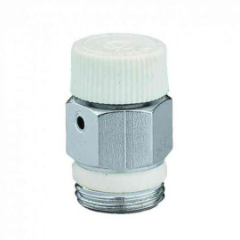 Purgador de ar manual cromado 1/4'' macho, Caleffi 505121