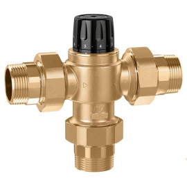 Misturadora termostática para instalação centralizada 3/4'', 35-65ºC, 4,5 m3/h, Caleffi 523150